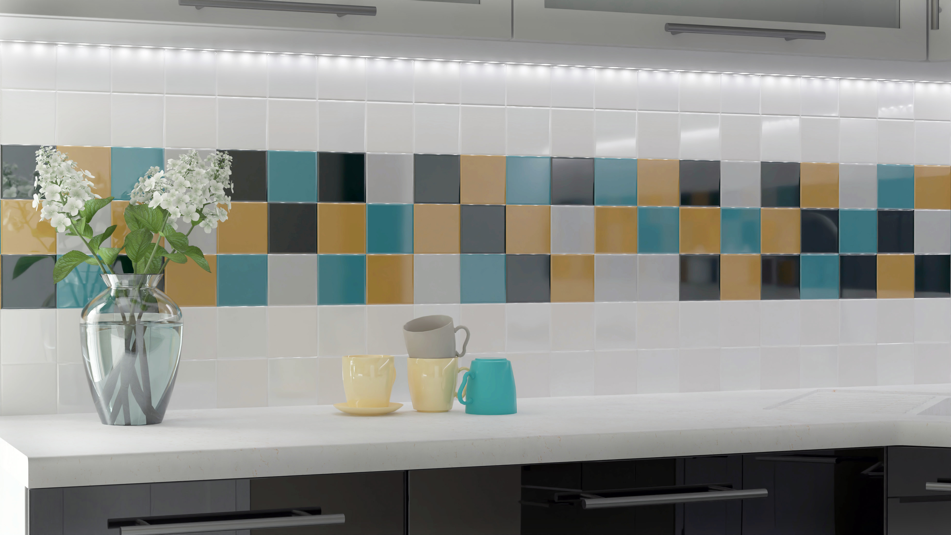 Мелкоформатная плитка коллекция Мини Тайл глосси / Mini Tile glossy фото 1